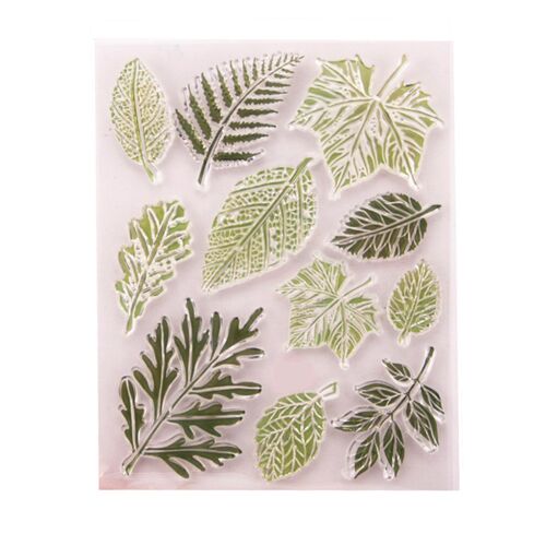 Leaf Silicone Clear Seal Stamp DIY Scrapbooking Embossing Ph