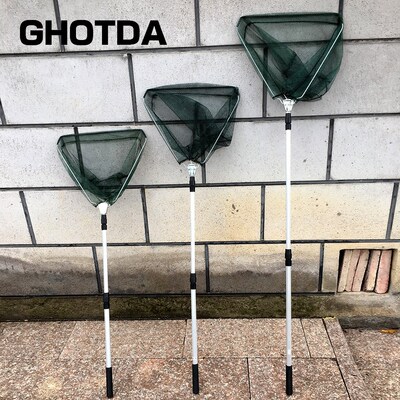 Carp Fishing Net Aluminum Alloy Fish Net Folding Landing Net