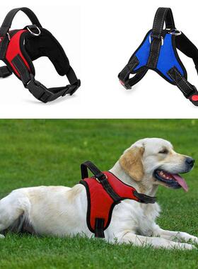 Adjustable Dog Vest Pet Large Dog Collar Harness Walk Out fo