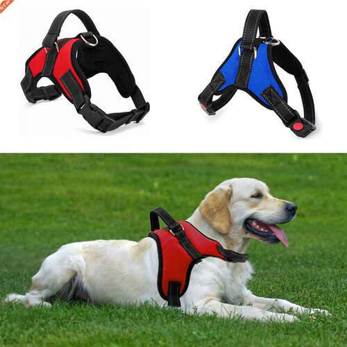 Adjustable Dog Vest Pet Large Dog Collar Harness Walk Out fo
