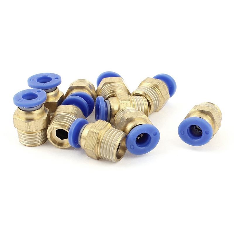 10 pcs Compressed Air Hose 13mm Male Thre 6mm Hose Connect