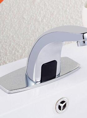 Sensor Faucet Deck Mount Smart Touch Hands Free Inductive Wa