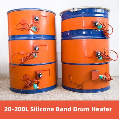 220V 20-200L Silicone Band Drum Heater Blanket Oil Biodiesel