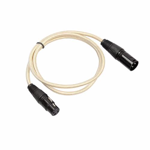 Copper Clad Bauxite Gold Braided Network XLR Male To Female
