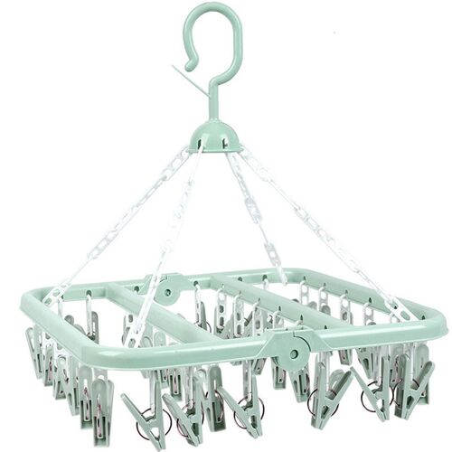 36 Clips Folding Clothes Hanger Children Adults Clothes Drye