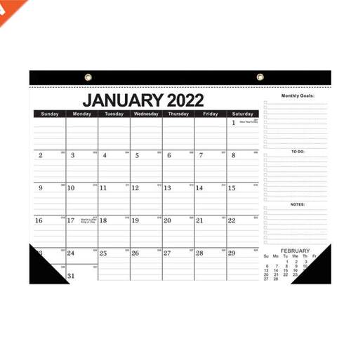 2022-202 Desk Calendar 18-Month Desk/Wall Calendar Large Ru