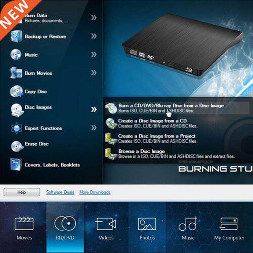 SB 3.0 Bluray Drive CD DVD RW Burner Writer Blu ray BD-R Pla