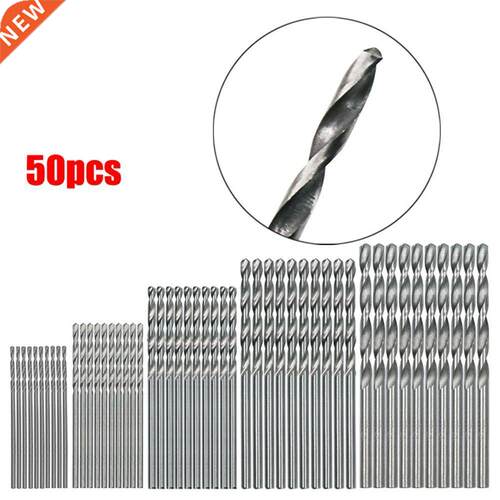 50pcs 1.0-3.0mm Round raight Shank Handle HSS Twi Drill