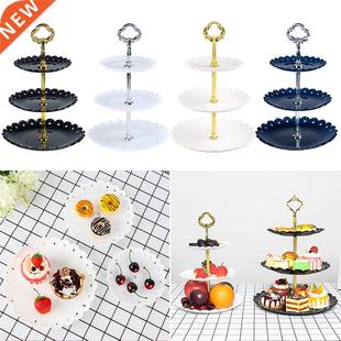 3-Tier Fruit Dessert Stand Rack Wedding Plates Party Tablewa