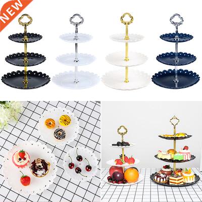 3-Tier Fruit Dessert Stand Rack Wedding Plates Party Tablewa