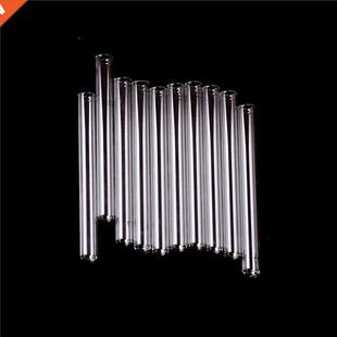 10Pcs Transparent Pyrex Glass Blowing Tubes 100mm Long Thick