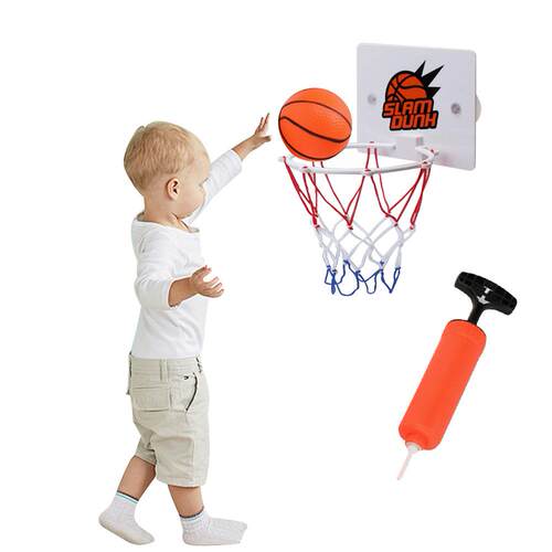 pcs/set Children Kids Mini Basketball Hoop Suck Wall-mount