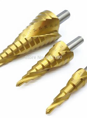 3pc Hss Spiral Grooved ep Cone Drill Bit 4mm-12mm/20mm/32m