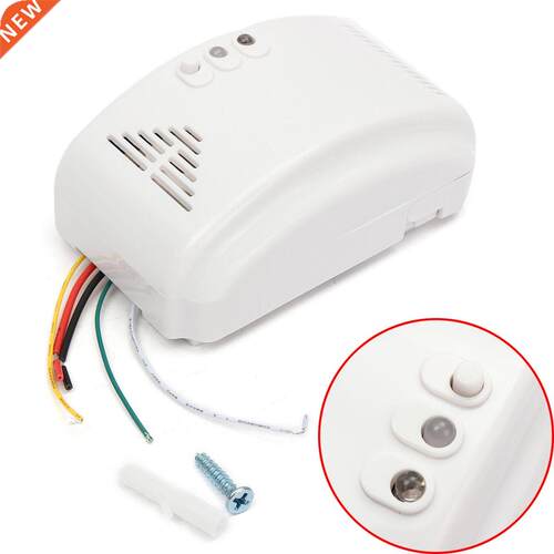 Sensitivity White 12V DC Gas Leak Sensor Alarm Propane Butan