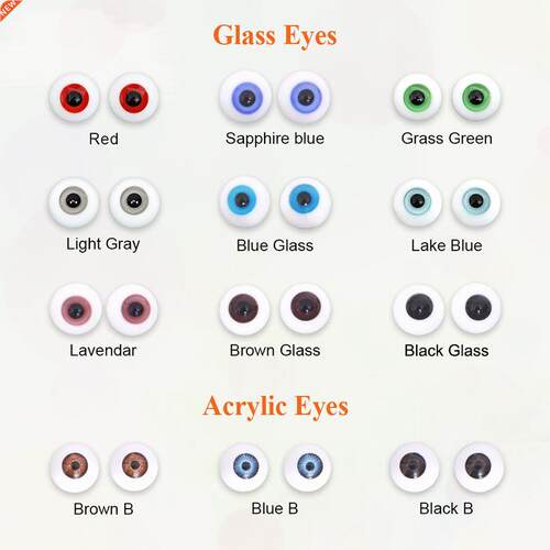 Doll BJD Eyes Craft Glass Acrylic Safety Animal Toy EyeBall