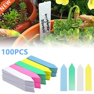 100Pcs Garden Plant Labels Plastic Plant Tags Nursery Marker