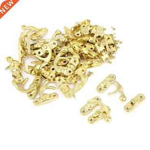 right Latch Hook Antique Wood Box hasp Latch Decor - Gold To