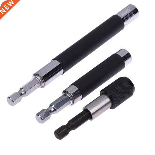 3pcs 1/4 Extension Hex Drill Bit Magnetic Adapter Socket Scr
