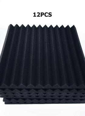 6/12pcs 300x300x25mm Soundproof Foam Panels Absorption Spong