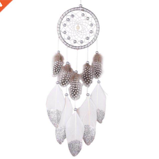 Handmade Silver Bead Dream Catcher Wind Chimes Indian Style