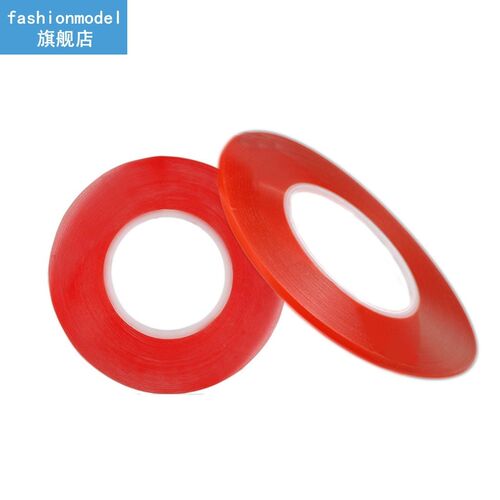 5mm 50M Strong Acrylic Adhesive Red Film Clear Sticker Doubl