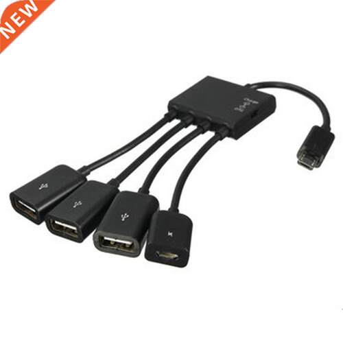 Hub Adapter Cable 4 In 1 Micro USB Power Charging Host OTG