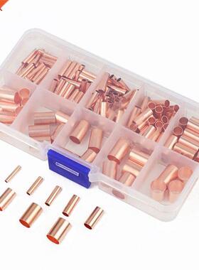 230PCS Copper Connecting Pipe Wire Joint Copper Tube 1.5/2.5