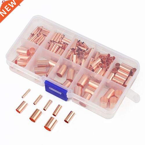 230PCS Copper Connecting Pipe Wire Joint Copper Tube 1.5/2.5