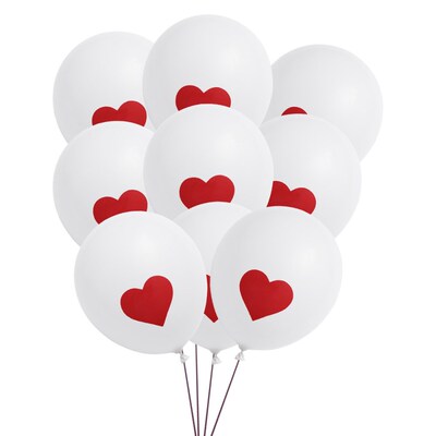 24pcs 12inch Poker Casino Latex Balloon Aluminum Foil Balloo