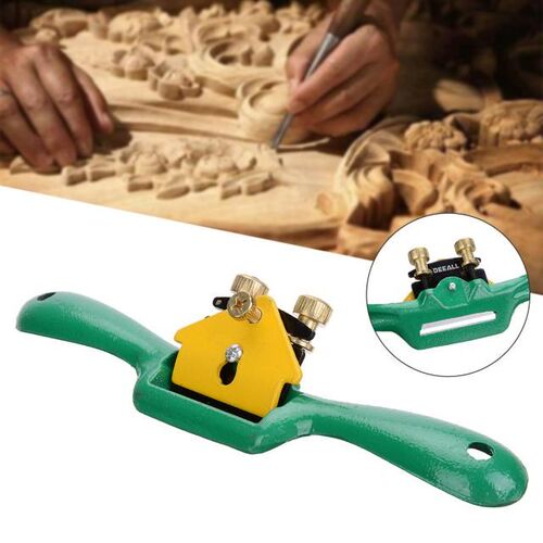 Mayitr Iron Spoke Shave Plane 44mm Metal Cutting Edge Wood S