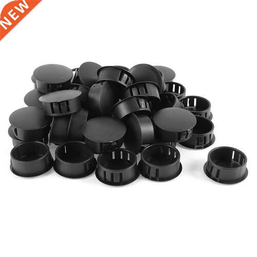 40 Pcs Locking Pnel Plugs Hole Cover 2.5cm 25mm Di. Blck
