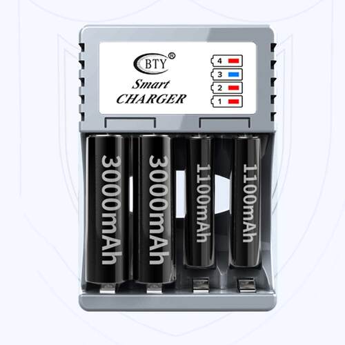 Universal Charger AA And AAA Rechargeable 4Ports NiMH NiCd B