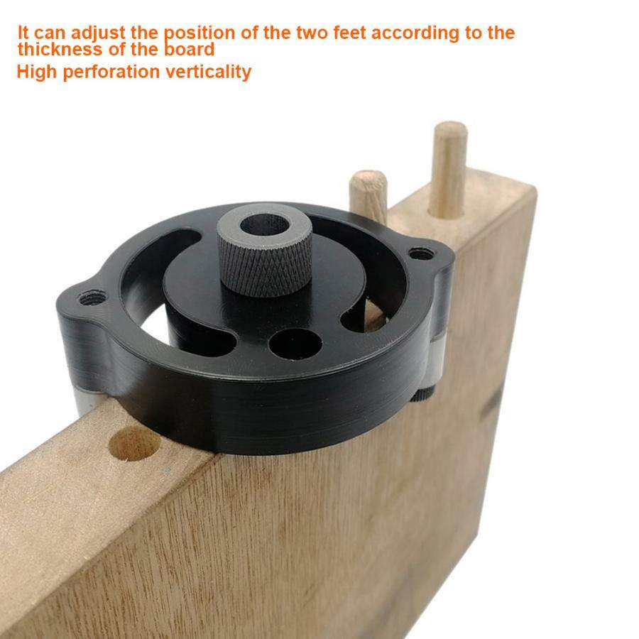 woodworking straight hole drill locator self-centering round