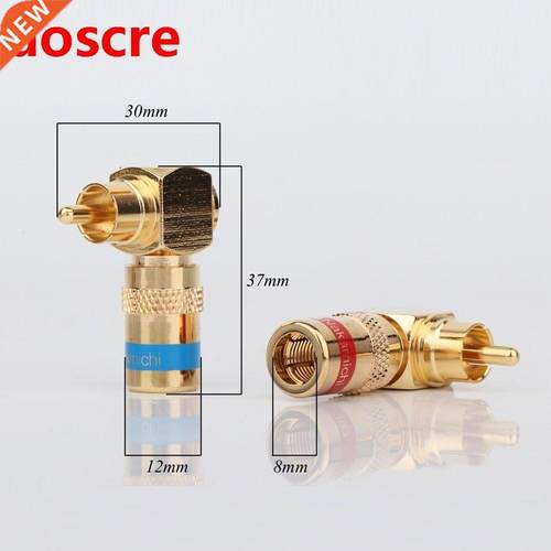4pcs R1749 24K Gold 90 Degree Right Angle Nakamichi Speaker