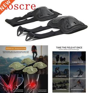 2PCS Knee Pad Elbow Protector Tactical War Game Protector Pa