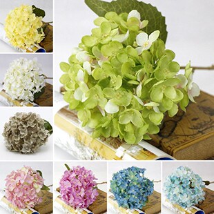 artificial flowers hydrangea branch home wedding decor autum