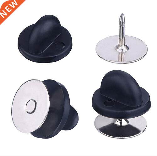 50pcs Metal/ Rubber Pins Back Brooch Buckle Button Clasps N