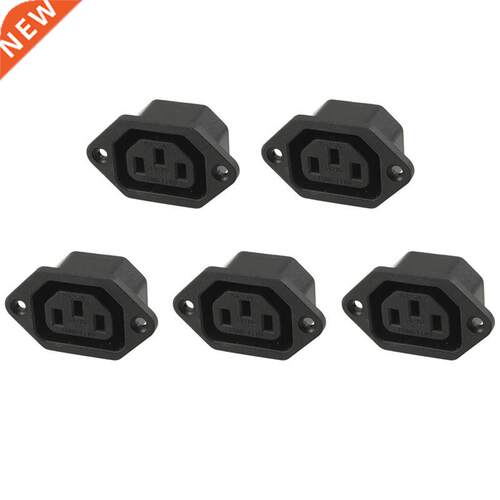 5 pcs black EC320 C13 AC 250V 10A mount plug and socket con