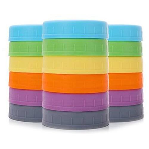 18Pcs Plastic Regular Mouth Mason Jar Lids for Ball, Kerr an