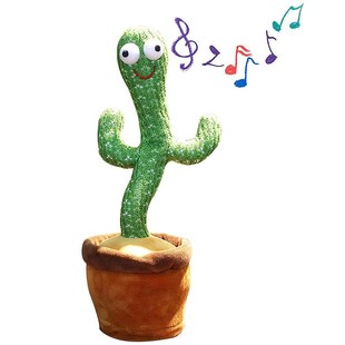 Cactus Plush Toy Electric Singing 120 Songs Dancing And Twis