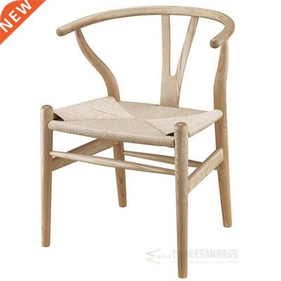 Wooden Wishbone Chair Hans Wegner Y Chair Solid Ash Wood Din