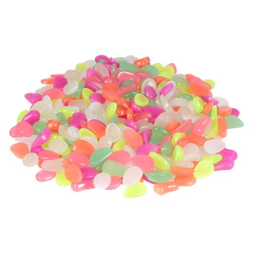 600PCS Vivid Luminous Aquarium Stone Chic Fish Tank Pebble