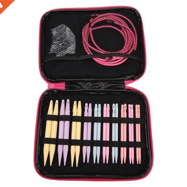 10 Pairs Aluminum Circular Knitting Needle Changeable Head C