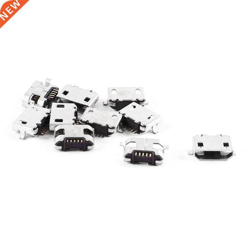 10 Pcs Spare Parts Type B Micro USB Female Jack Connector Po