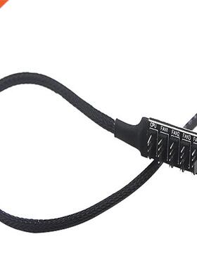 Desktop Computer Cpu Chassis Fan 4pin Pwm Hub 1 To 5 4pin Te