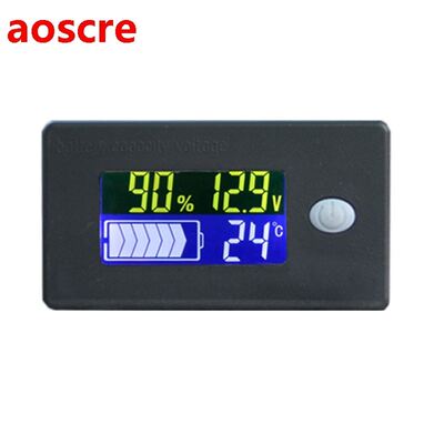 1pc 12-72V LCD Acid Lead Lithium Battery Capacity Indicator