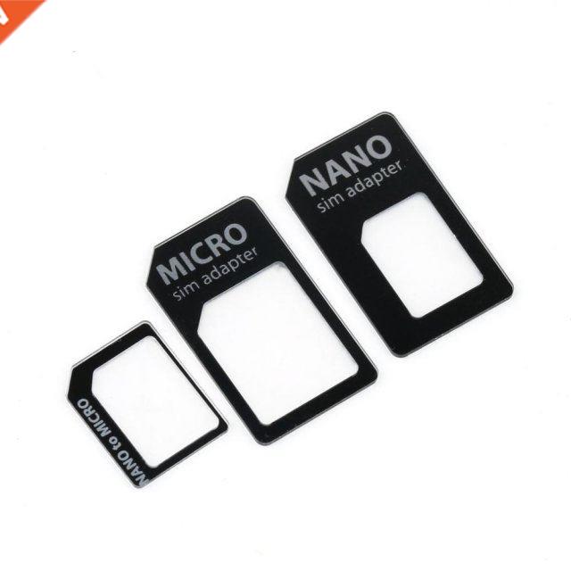 10pcs/lot SIM MICROSIM Adaptor Adapter 3 in 1 for Nano SIM t