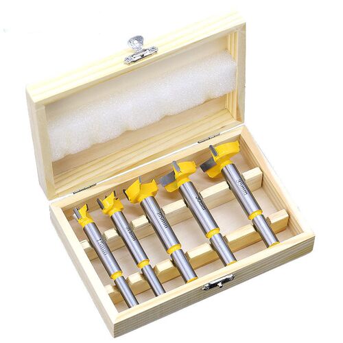 5pcs Forstner Tips Hinge Boring Drill Bit Set for Carpentry