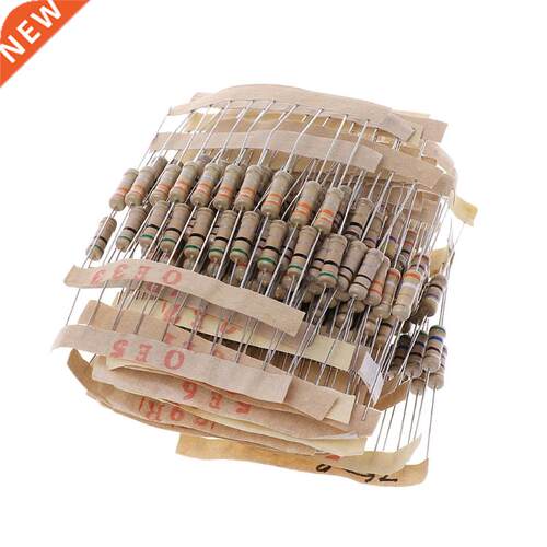 300Pcs Resistor Kits 1W 5% 0.1-750 Ohm Carbon Resistor 30 Va