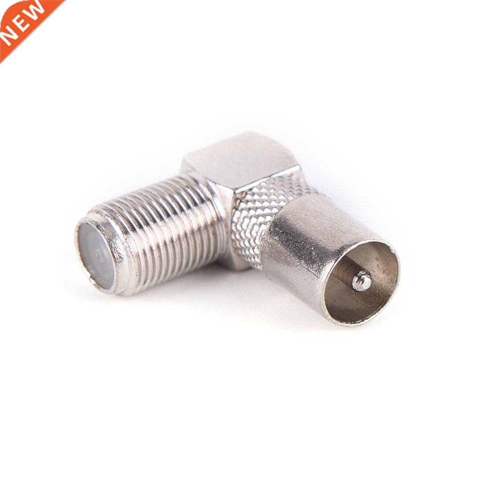 High Quality 90 Degree RF Coaxial F Female to TV Male Plug t